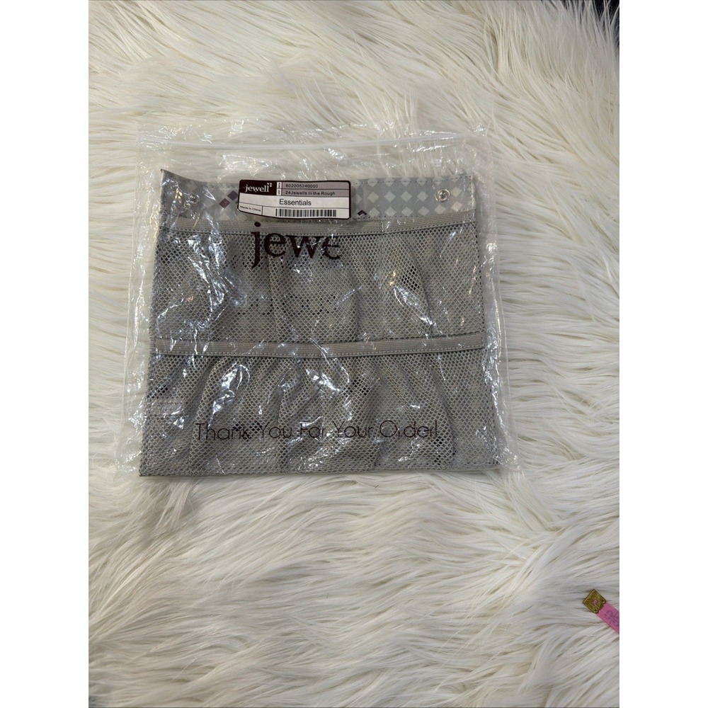 Jewell By Thirty-One Triple Slit Pocket 24 Jewels In The RoughCity Charcoal NEW